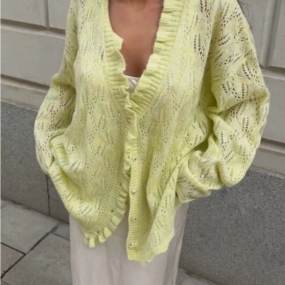 Rumored Light Yellow Women's Cardigan